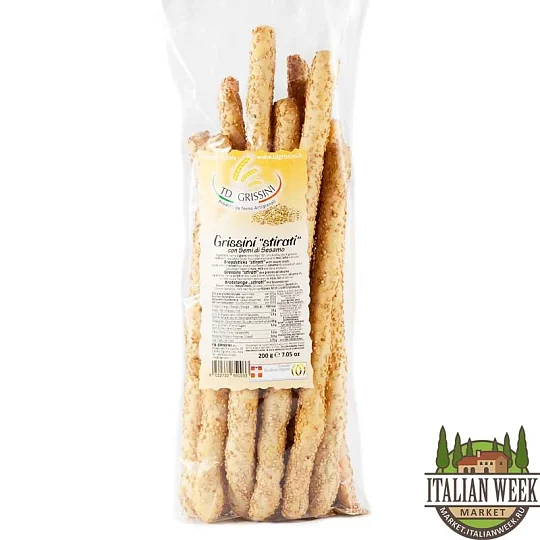 Гриссини с кунжутом STIRATI TD Grissini, 200 г