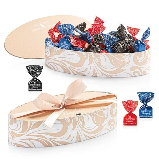 Ассорти TIMELESS TARTUFIDOLCI, 3 вида, ANTICA TORRONERIA PIEMONTESE, 200 г (бежевая карт/кор лодочкой)