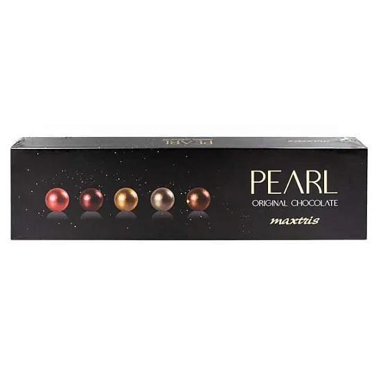 Фундук обжаренный в тёмном шоколаде PEARL, MAXTRIS, 0,5 кг (карт/кор)