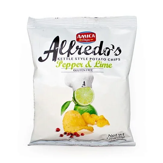 Чипсы картофельные со вкусом перца и лайма ALFREDO'S Amica Chips, 35 г