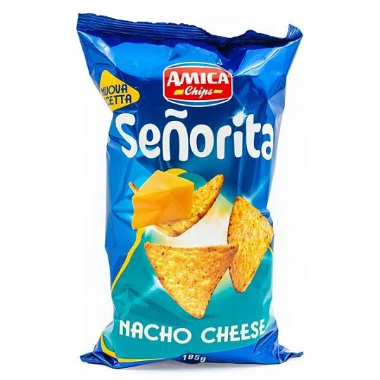 Чипсы кукурузные со вкусом сыра Senorita, Amica Chips, 185 г