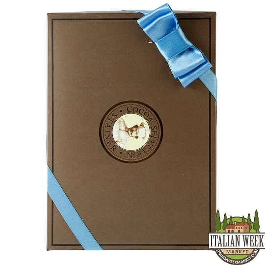 Шоколадные конфеты ассорти COCOA SELECTION, Stainer, 200 г (коричневая коробка с голубой лентой)