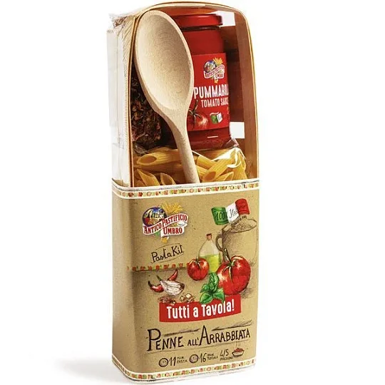 Набор подарочный Пенне Аррабьята Tutti a tavola, Antico Pastificio Umbro, 900 г
