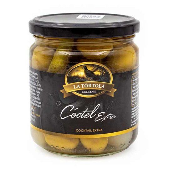 Коктейль Экстра, смесь оливок и маринованных овощей, La Tortola, 370 г (ст/б) 