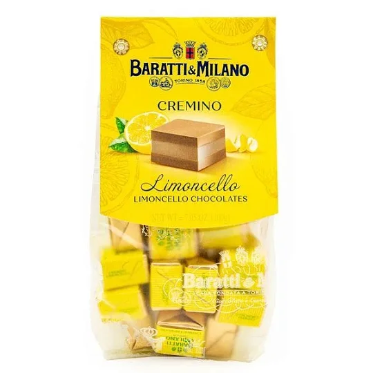 Пралине с ликером Лимончелло 4363, BARATTI&MILANO, 200 г (пл/пак)
