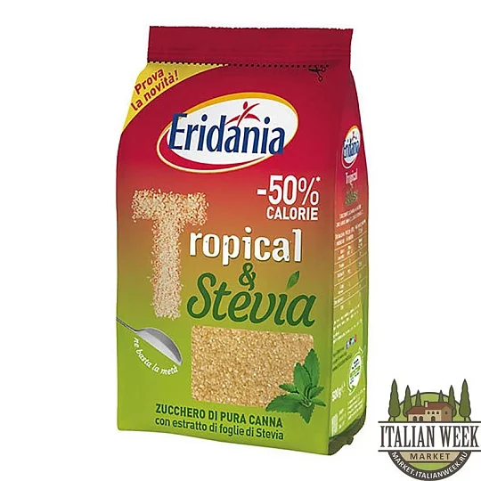 Сахарозаменитель на основе тростникового сахара и стевии Eridania