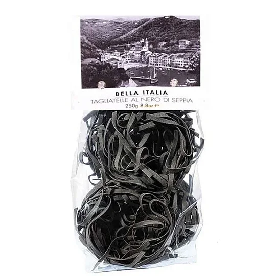 Тальятелле с чернилами каракатицы Bella Italia, 250 г