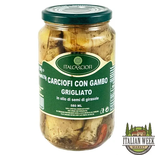 Артишоки с ножкой на гриле Italcarciofi, 580 мл