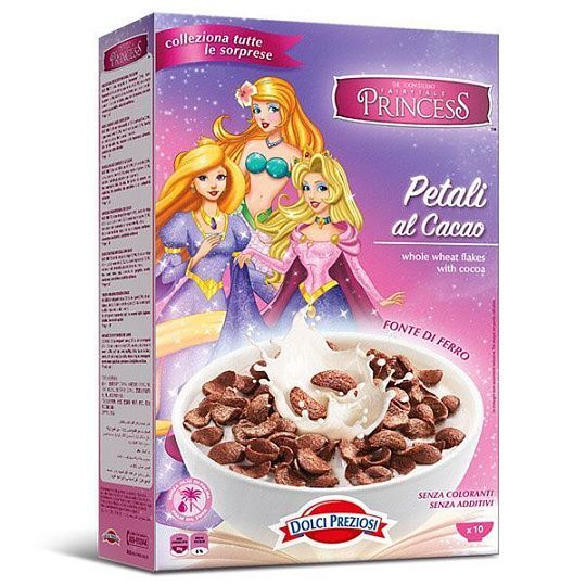 Сухой завтрак хлопья из неочищенного зерна с какао PRINCESS (Принцесса), CEREALITALIA, 300 г