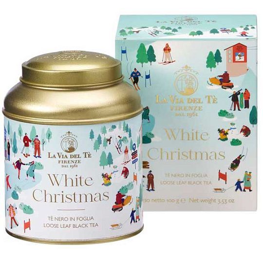 Чай черный листовой WHITE CHRISTMAS, LA VIA DEL TE, 100 г (ж/б в карт/кор)