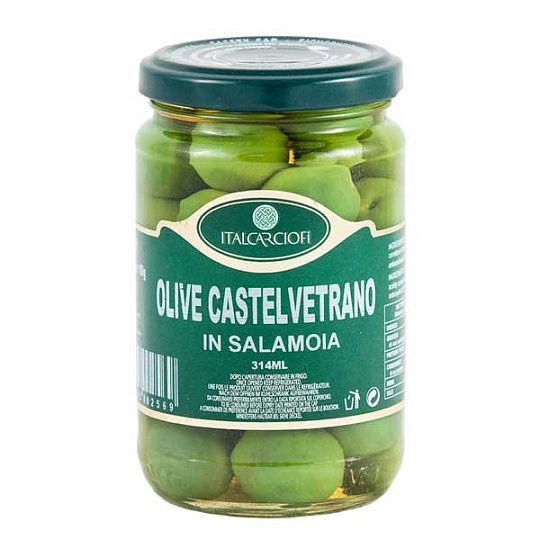 Оливки Кастельветрано italcarciofi, 314 мл