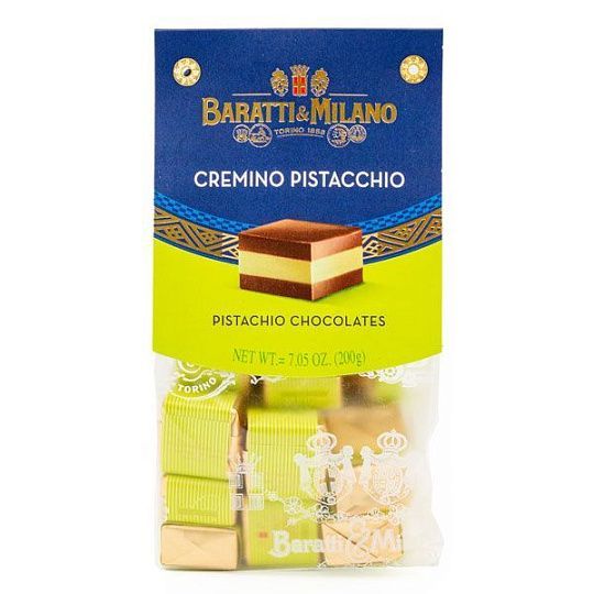 Пралине фисташковые 4362, BARATTI&MILANO, 200 г (пл/пак) 