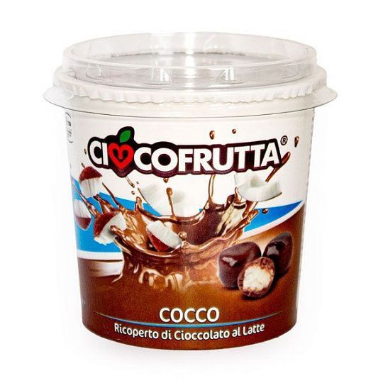 Кокос в молочном шоколаде Cioccofrutta, 135 г (стакан)