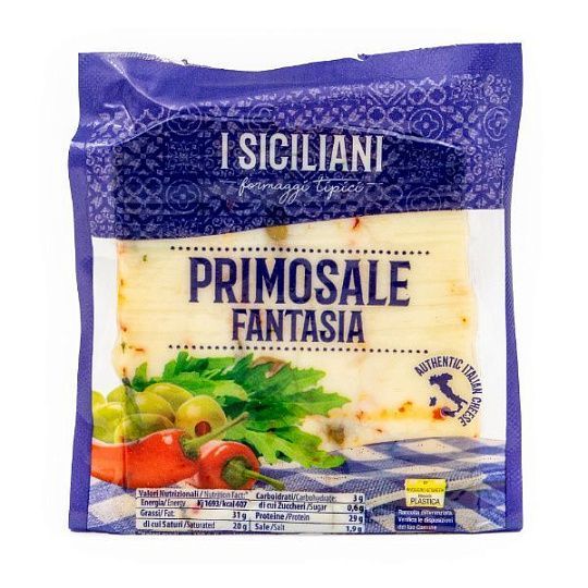 Пекорино с оливками, перцем и руколой Fantasia Биопек, в заводской упаковке, 200 г