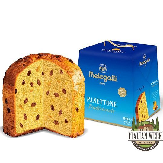 Панеттоне Tradizionale с изюмом и цукатами Melegatti, 750 г