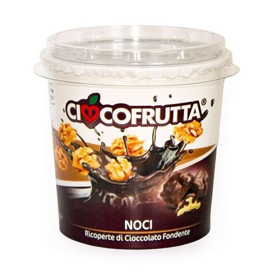 Грецкие орехи в темном шоколаде Cioccofrutta, 135 г (стакан)