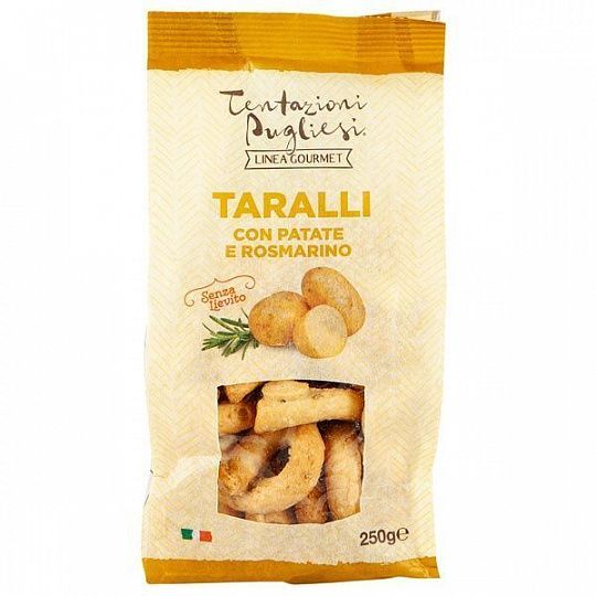 Таралли с картофелем и розмарином Linea Gourmet, Tentazioni Pugliesi, 250 г