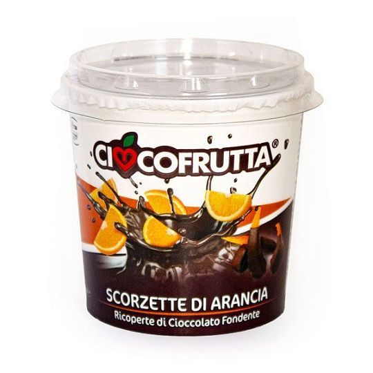 Апельсин в темном шоколаде Cioccofrutta, 135 г (стакан)