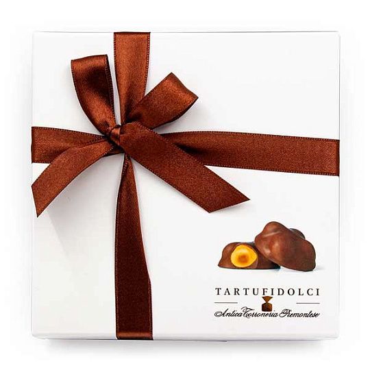 4 Пьемонтских лесных ореха IGP покрытые темным и молочным, ANTICA TORRONERIA PIEMONTESE, 120 г (карт/кор)