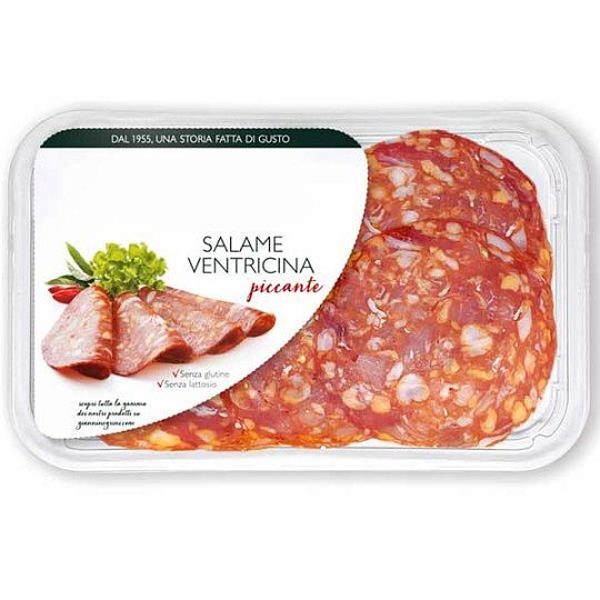 Вентричина Пикканте Негрини, нарезка в заводской упаковке, 80 г