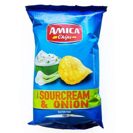 Чипсы со вкусом сметаны и лука Amica Chips, 100 г