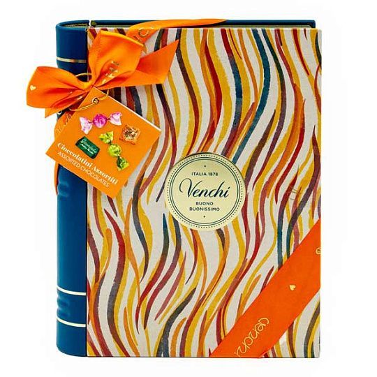 Ассорти шоколадных конфет, 4 вида, VENCHI, 200 г (жест/кор книга, коллекция Мурано) 