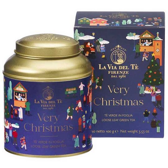 Чай зеленый листовой  VERY CHRISTMAS, LA VIA DEL TE, 100 г (ж/б в карт/кор)