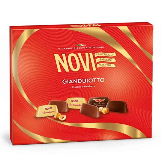 Пралине шоколадные Джандуотти ассорти, 3321, NOVI, 215 г (карт/кор)
