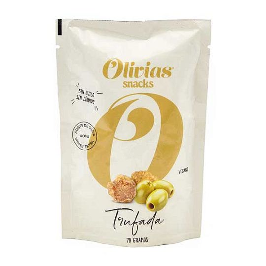 Оливки Гордаль cо вкусом трюфеля Olivias by Tast, 70 г (пакет)